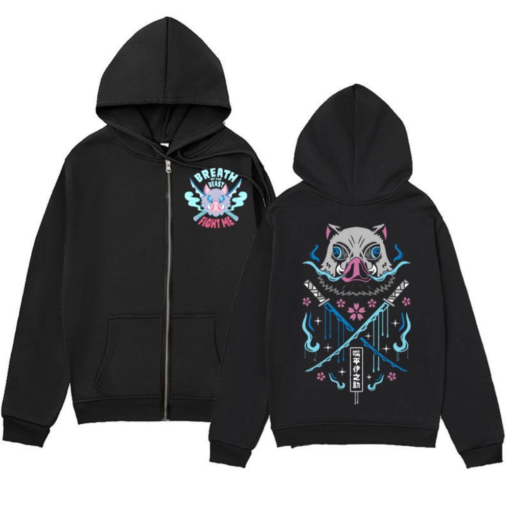 Japanese Anime Merchandise Store - Anime Devil Killer New Zipper Hoodie