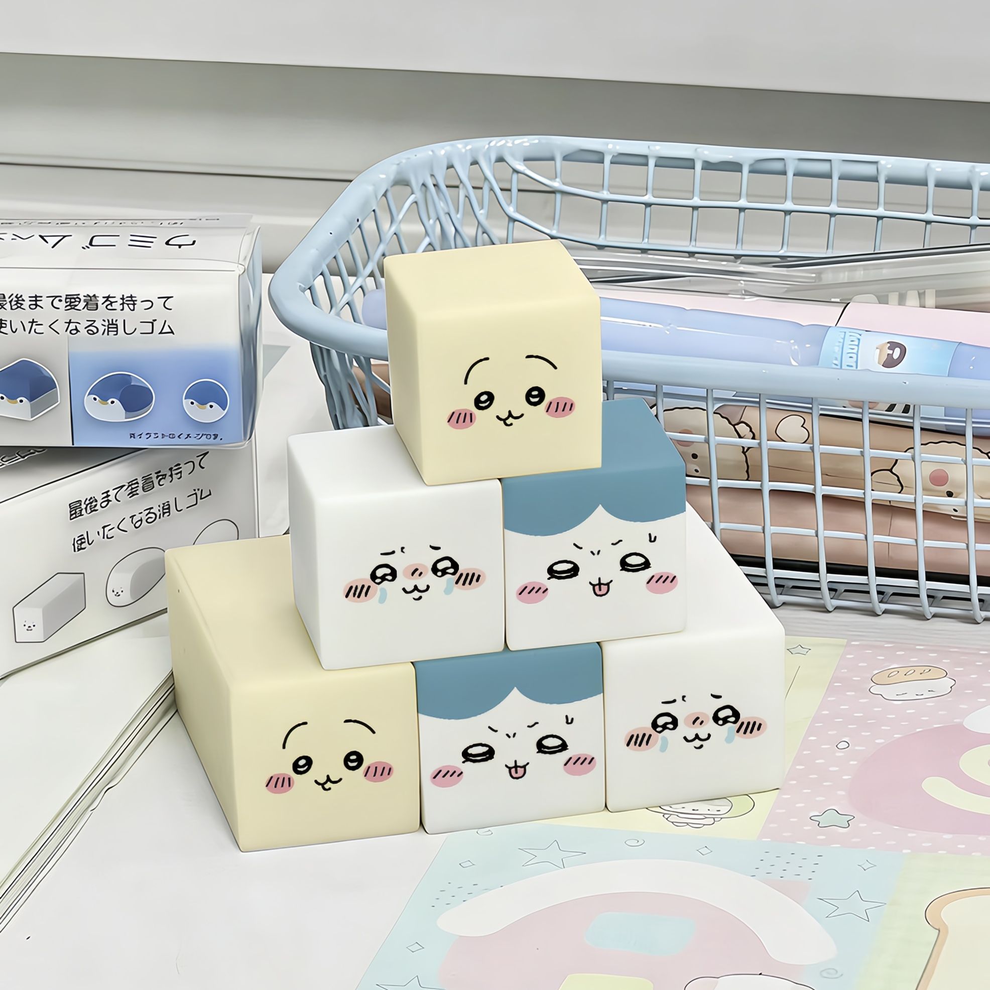 NEW Chiikawa Hachiware Eraser  - Erased Anime Merchandise ulasan dan harga