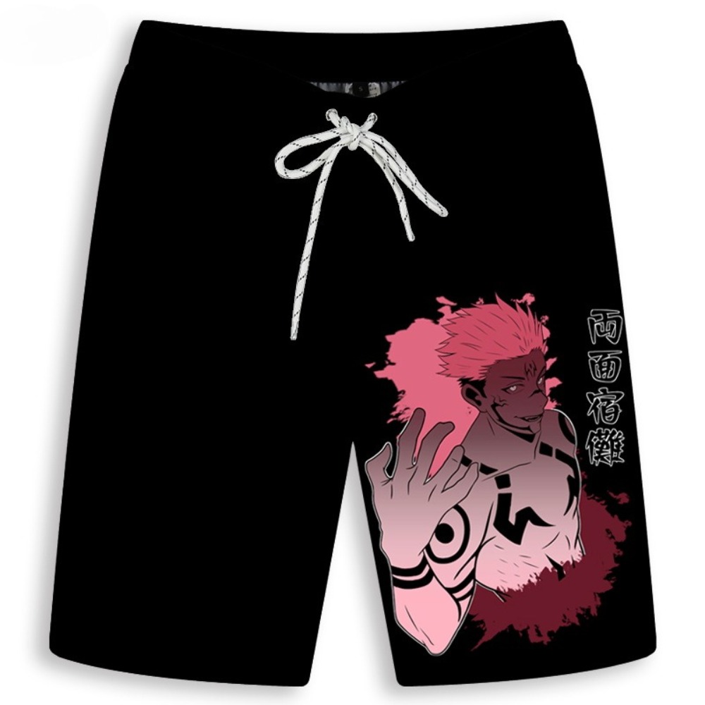 Men's Gojo Satoru Printed Shor - Anime Merchandise Shop ulasan dan harga
