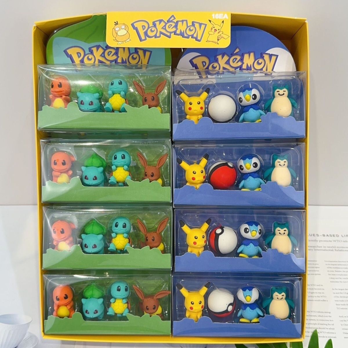 Pokémon figurine erasers, cute - Erased Anime Merchandise ulasan dan harga